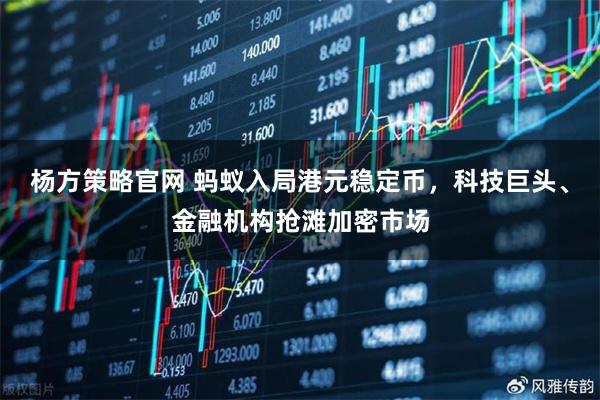 杨方策略官网 蚂蚁入局港元稳定币，科技巨头、金融机构抢滩加密市场