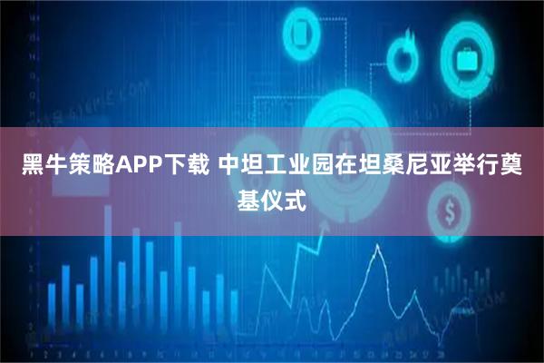 黑牛策略APP下载 中坦工业园在坦桑尼亚举行奠基仪式