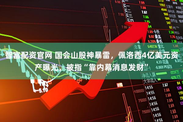 智富配资官网 国会山股神暴雷，佩洛西4亿美元资产曝光，被指“靠内幕消息发财”