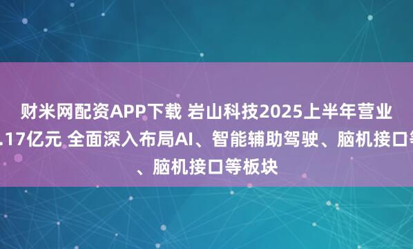 财米网配资APP下载 岩山科技2025上半年营业收入3.17亿元 全面深入布局AI、智能辅助驾驶、脑机接口等板块